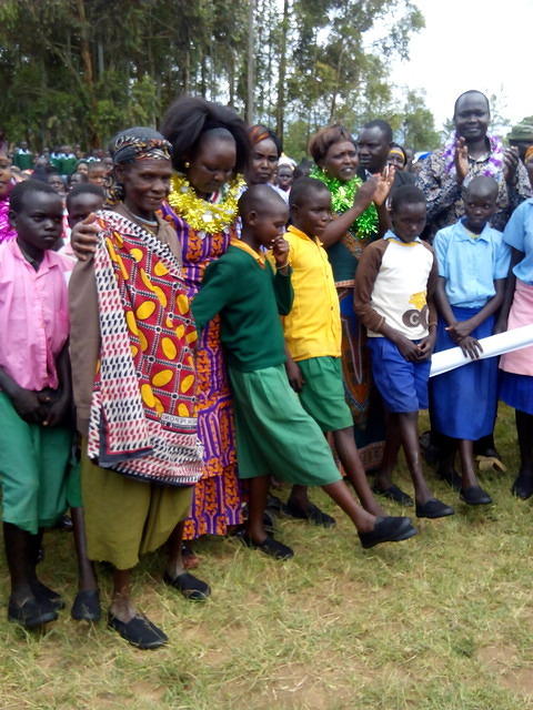 shoe distribution to the old and students at westpokot